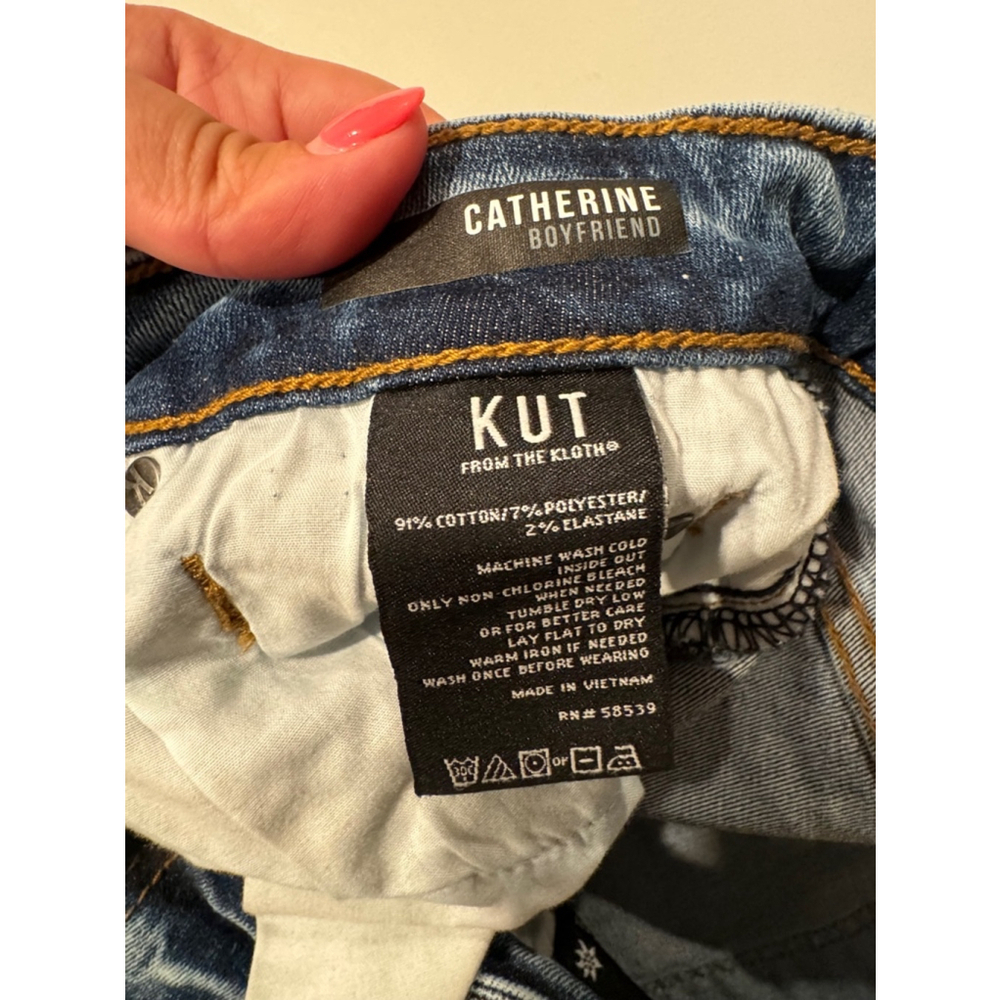 Kut from the Kloth Catherine Boyfriend Jeans, Size 10, Blue - Picture 10 of 10